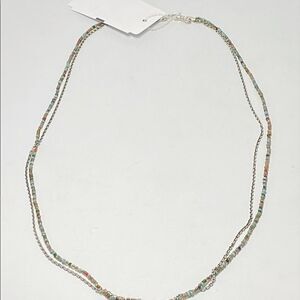 Jan Leslie Sterling Silver & Glass Beads Layered Necklace